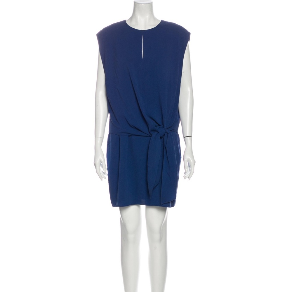 TIBI royal blue crew neck, sleeveless sift. NWT